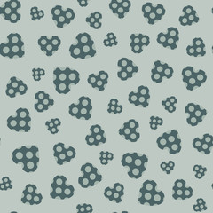 Fototapeta na wymiar Seamless pattern with applique hearts