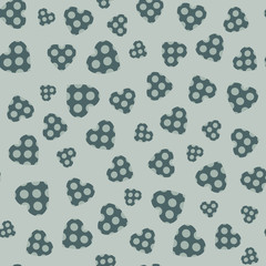 Seamless pattern with applique hearts