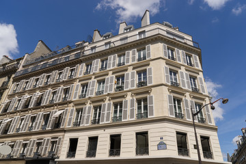ancient stone building in Paris, France
