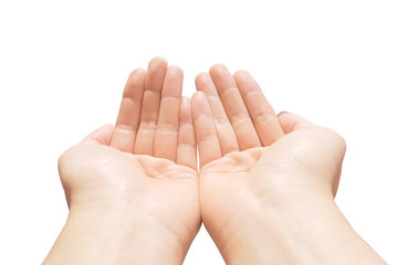 Naklejka premium save hand