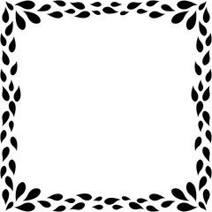 Frame Border Art Illustration Design. Decorative Border Frame. EPS10 