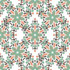 geometrical flower mehendi mandala