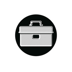 Detailed vector illustration of tool box for keeping instruments