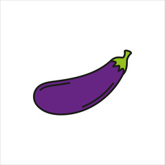 vegetable simple icon on white background