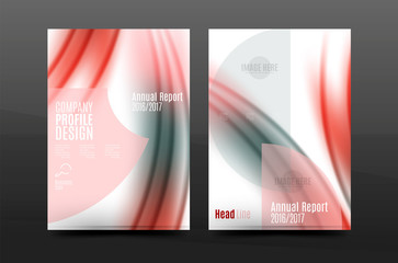 A4 size annual report business flyer cover