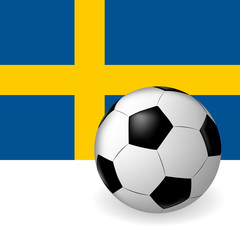 Obraz premium the ball flag of Sweden