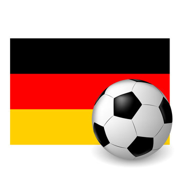the ball and Germany flag