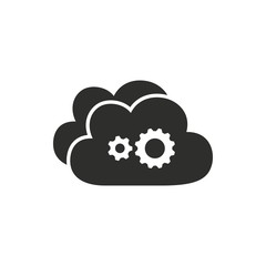 Cloud computing - vector icon.