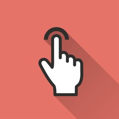 Touch vector icon.
