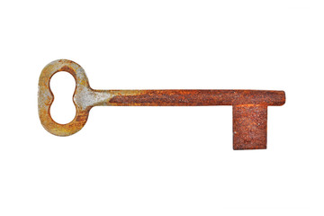 Vintage rusty key