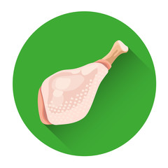 Whole Chicken Fresh Food Icon