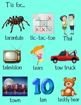 Many words begin with letter T