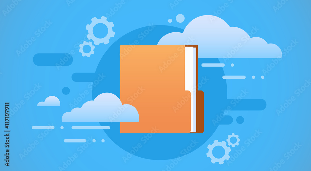 Poster document folder save cloud database