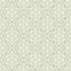 Seamless background of light green color in the style of Damascus 
