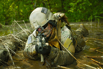 Green Beret in action