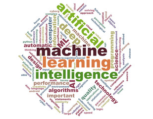 machine learning word Collage
