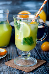 Ice Cold Lemonade With Mint