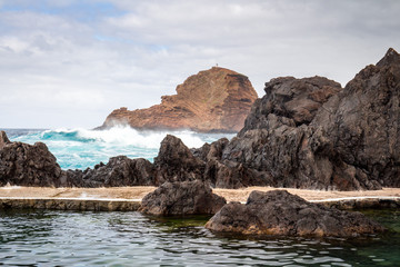 Natural swimming pools in Porto Moniz, Madeira, Portugal