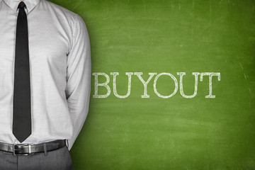 Buyout text on blackboard
