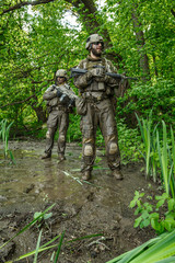 Green Berets soldiers in action
