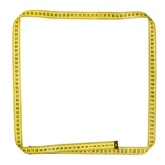 frame Yellow centimeter tape