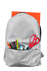 Backpack isolated on white background