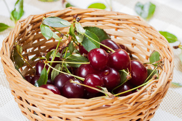 Juicy cherry is a wonderful dessert