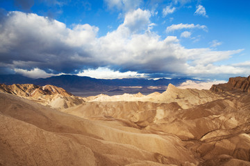 view of zabrieski point at death valley - nevada- usa