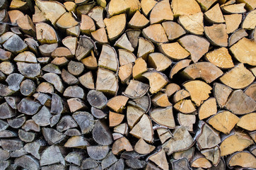 Background with logs