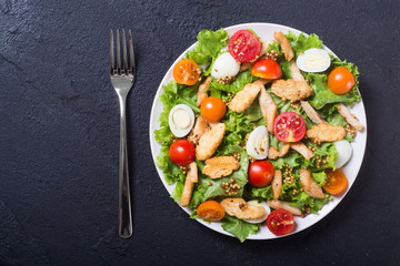 Healthy Chicken Caesar Salad