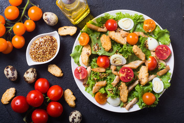 Healthy Chicken Caesar Salad