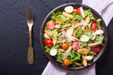 Healthy Chicken Caesar Salad