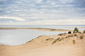 View of The Arcachon Bay and The Duna of Pyla, France