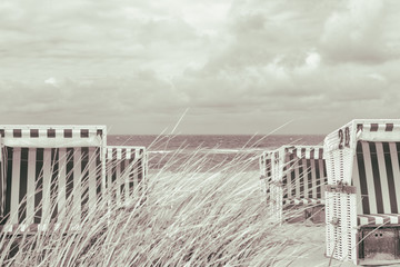 beach chair on the north sea