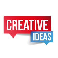 Creative Ideas lettering speech bubble