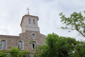 Fototapeta na wymiar NESSEBAR, BULGARIA, JUNY 20, 2016: religious buildings of different faiths town of Nessebar.