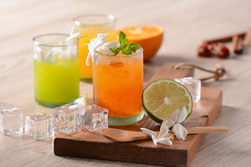 granite alla frutta all'aroma di gelsomino di Sicilia