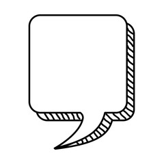 speech bubble monochrome message icon