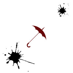 Umbrella symbol vector icon