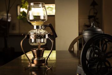 コーヒーサイフォン ミル　ビンテージ