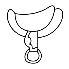 horse chair equipment icon