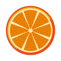 Fototapeta na wymiar orange fresh fruit icon