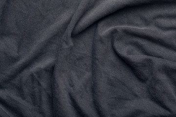 dark wrinkled fabric texture