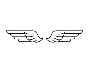 wings angel drawn icon