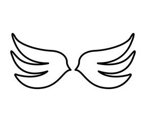 wings angel drawn icon