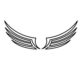 Obraz premium wings angel drawn icon
