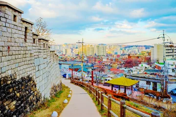 Deurstickers Naksan park in Seoul © asiastock