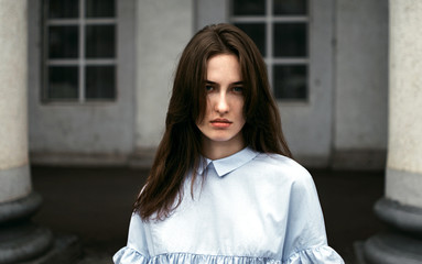 Portrait of a beautiful girl in the Park