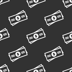 Seamless pattern with money