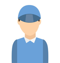 worker man courier icon